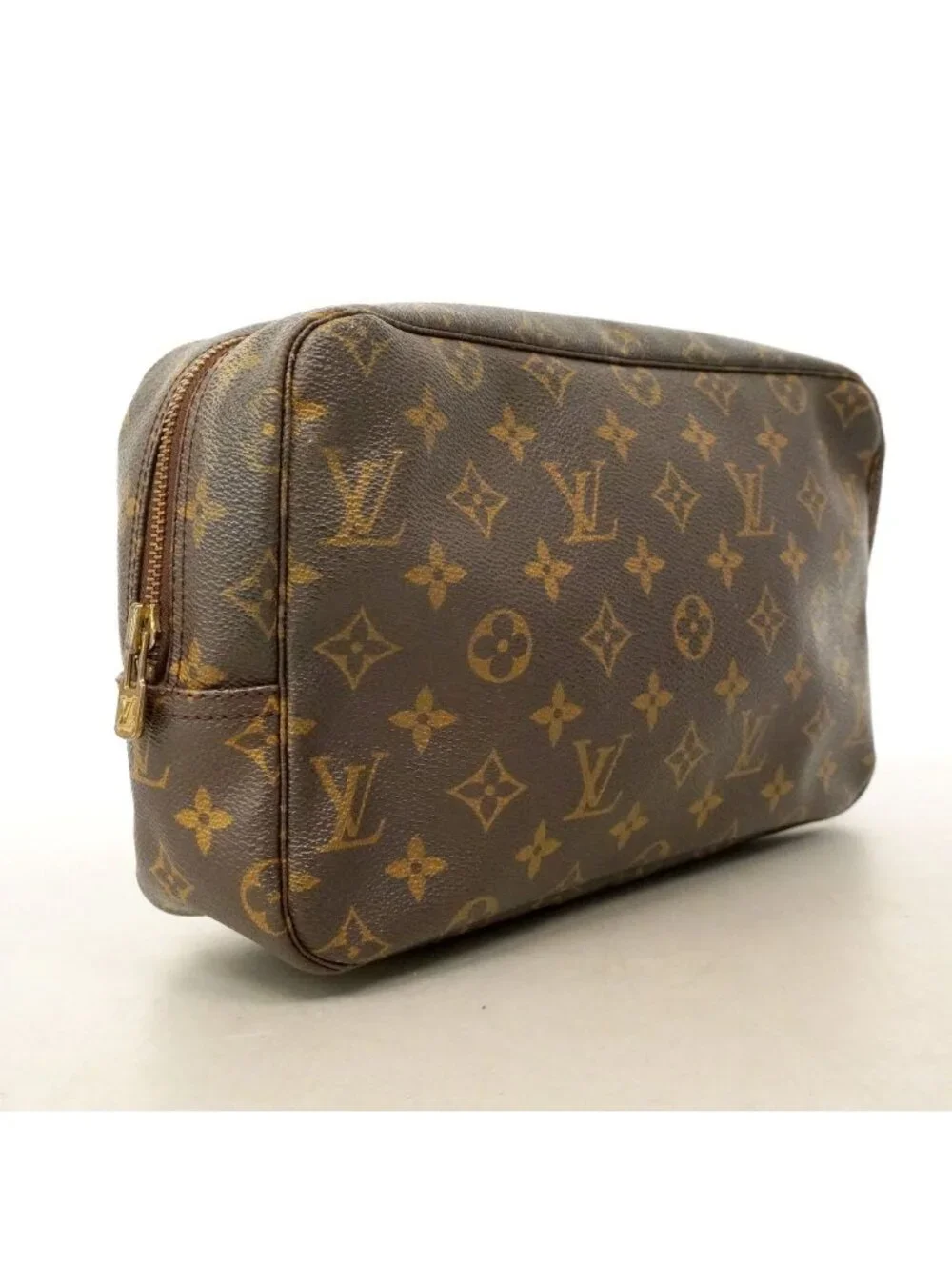 Louis Vuitton Pouch Monogram Trousse Toilet 28 Brown